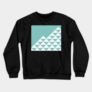 Abstract geometric pattern - blue and white. Crewneck Sweatshirt